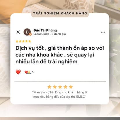 Patient experience at Emso Dental